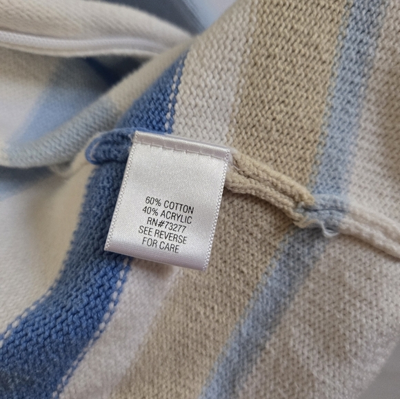 Sonoma Life + Style Women’s Hooded Zip-Up Sweater – Striped Size M - Picture 5 of 6